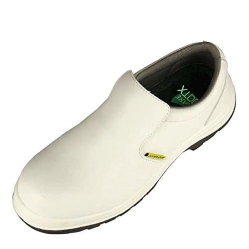 Image of DDTX Composite Toe Safety Shoe Lightweight Kitchen Shoes for Chef Slip on Work Shoes S2 SRC White Size 11