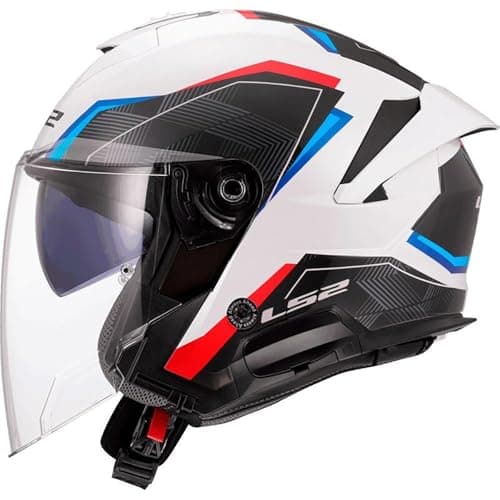 Image of LS2 OF618 VERSO II AIR WHITE BLUE RED 3XL (M)
