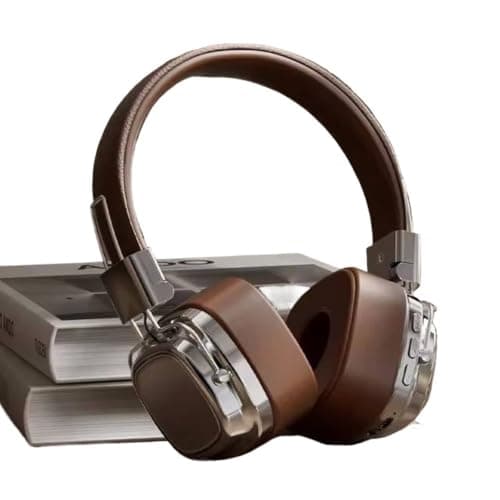 Image of YGMegadar 2025 New On Ear Headphones Wireless Bluetooth Headsets DJ Stereo Sounds Bluetooth 5.3 Foldable Headset Gamer Choice,Brown