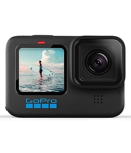 Image of GoPro HERO10 Black - Waterproof Action Camera with Front LCD and Touch Rear Screens, 5.3K60 Ultra HD Video, 23MP Photos, 1080p Live Streaming, Webcam, Stabilization (Renewed)