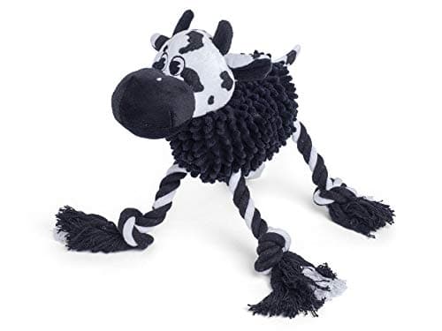 Image of Petface Farmyard Buddies Noodle Cow Plush Dog Toy