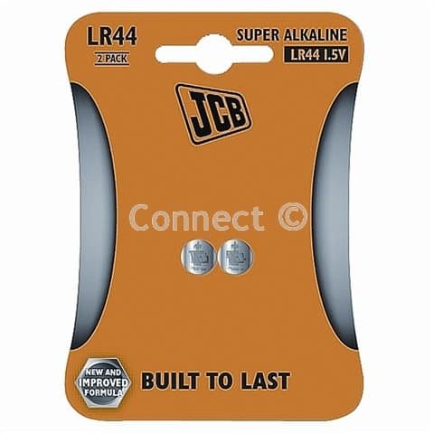 Image of JCB LR44 Super Alkaline Coin Battery Capacity: 120 (mAH) 1.55 volts 145 MA Battery Chemistry: Super Alkaline 2 Batteries per card -