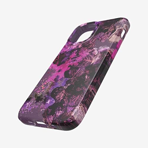Image of tech21 EcoArt Collage Pink and Purple for Apple iPhone 12 mini 5G - Fully Biodegradable Phone Case with 3 Meter Drop Protection