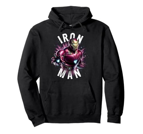 Image of Marvel Avengers Endgame Iron Man Space Poster Pullover Hoodie