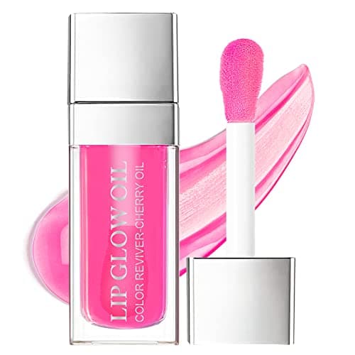 Image of AOOWU Plumping Lip Oil Tinted, Moisturizing Lip Oil Long Lasting Nourishing Lip, Hydrating Lip Gloss Tint Lipstick for Women, Glitter Shine Liquid Lipstick, Lip Glaze Makeup Cosmetic