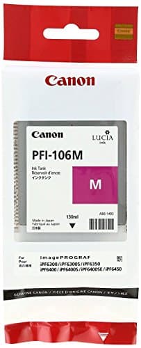 Image of Canon PFI106M 130ml Ink Cartridge - Magenta