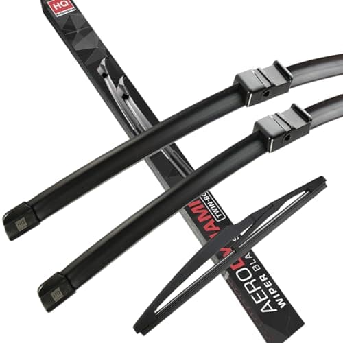 Image of HQ Automotive Wiper Blades for Citroen C5, (X3) (2004-2008) Front Rear Kit, Ad91-622|Hq11-V1