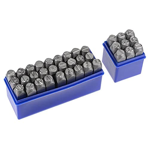 Image of sourcing map 1/2" (12.5mm) Number and Letter Stamp Set, A-Z & 0-9 Alloy Steel Punch Press Tool for Metal Plastic Wood Leather