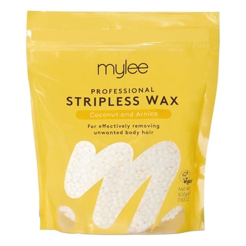 Image of Mylee Professional Hard Wax Beads - 500g Premium Italian Stripless Wax for Women & Men – At-Home Hair Removal for Full Body, Face, Bikini Line & Brazilian Wax (Coconut & Arnica)