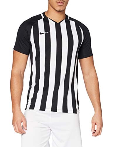 Image of Nike Men Striped Division III Short Sleeve Top - Black/White/White/Black, 2X-Large