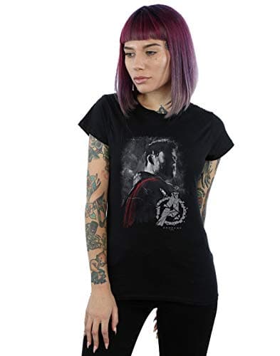 Image of Marvel Women's Avengers Endgame Thor Brushed T-Shirt Black XX-Large