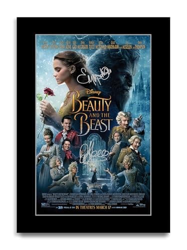 Image of HWC Trading Beauty and the Beast 2017 Gifts Printed Poster Signed Autograph Picture for Movie Memorabilia Fans (ID-002853) - A4 Print Only
