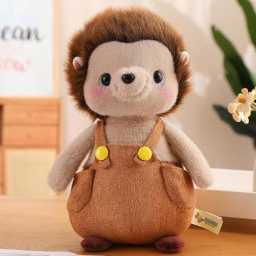 Image of 25CM Large Hedgehog Stuffed,Plush Hedgehog, Stuffed Animals Plush Toy Soft Plush Doll Soft Plush Pillow for Child Girlfriend for Valentine's Day Birthday Party (Brown)