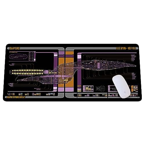 Image of 71810 Sci-fi Control Console Display Desk Mat, Trekkie Trekker Large Mouse pad for Desk, Gamer Mouse pad, Laptop Pad Mat, Game Mat, Gaming Computer Accessories, Gaming Room Decor, SciFi Gift KMH