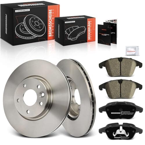Image of Frankberg Brake Kit incl. 2x Brake Disc + 4x Brake Pad Front Compatible with Mondeo IV Turnier BA7 Mondeo IV BA7 Mondeo IV Saloon BA7 Replace# 1458247,1379971