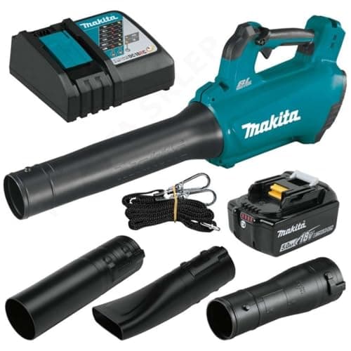 Image of Makita DUB184RT 18V Li-ion LXT Brushless Blower Complete with 1 x 5.0 Ah Battery and Charger