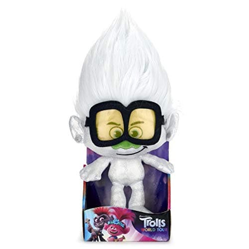 Image of Posh Paws 37401 Trolls World Tour Tiny Diamond Soft Toy 28cm (10 inches), multicolor