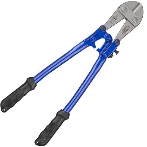 Image of Hardys Hand Tools - 18" Bolt Cutter for Padlocks, Chain, Wire, Mesh, Metal - Adjustable Easy Cut Croppers with Rubberised Anti Slip Grips, Heavy Duty Bike Lock & Wire Cutters