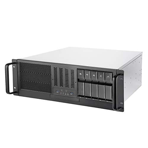 Image of SilverStone SST-RM41-H08-4U Rackmount Server Case, Supports up to SSI-CEB M/B & ATX (PS2)/Mini redundant PSU