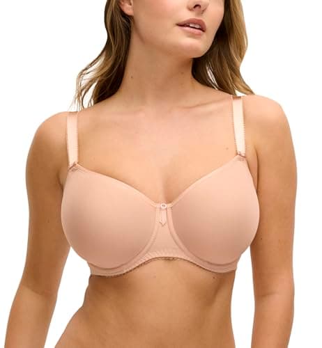 Image of Fantasie Women's Illusion Underwire Side Support Full Coverage Bra, Natural Beige, 34 FF UK