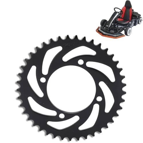 Image of 41T Rear Sprocket, 420 41T Motorcycle Chain Sprockets 420 Chain 41 Tooth Rear Sprocket Steel Rear Back Sprocket Cog for Dirt Pit Bike Motorcycle Motocross ATV Karting Repair Accesories