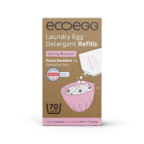 Image of ecoegg Laundry Egg Refills – Non Bio Laundry Detergent for Sensitive Skin – 70 Washes Spring Blossom