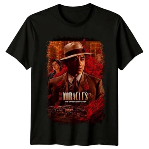 Image of huUKH7HGT Miracles- The Canton Godfather (1989) Movie Poster T-Shirt Black 3XL