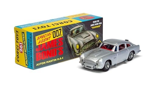 Image of Corgi Diecast Model Cars - RT26101S James Bond Aston Martin DB5 - Iconic 007 Collectible Car Model for Men & Women - Small Die Cast Toy Models for Boys, Gift for Motor Enthusiasts