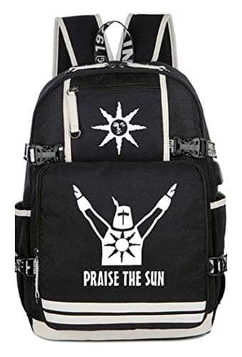 Image of WANHONGYUE Luminous Dark Souls Anime School Bag Students Shoulder Backpack with USB Charging Port /1