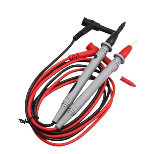 Image of 1 Pair Multimeter Test Leads - 1000V 10A Probes - Digital Meter Testing Wires - Compatible with Electrical Tools - 1M Cable for Circuit Measurement (Black Red)