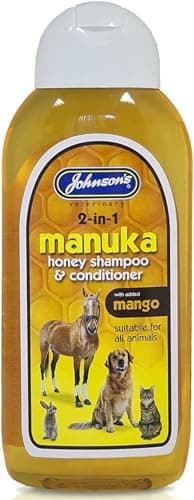 Image of Johnsons Vet Manuka Honey 2-In-1 Shampoo, 400 ml, Clear