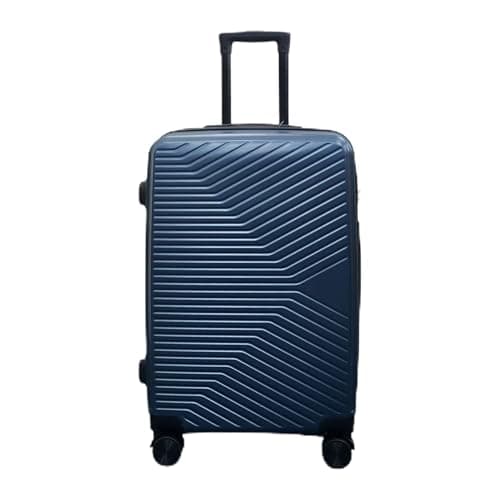 Image of Infinity Medium Suitcase 24" Lightweight Hard Shell Luggage 4 Wheels Spinner 3-Digit Combination Lock Hard Shell Luggage for 15 to 20kg Petrol Blue
