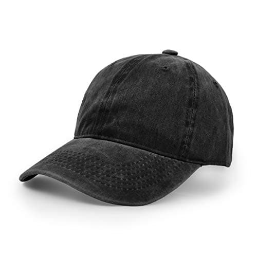 Image of UltraKey Baseball Cap, Cotton Adjustable Sport Outdoor Sun Cap Unisex Hip Hop Casual Hat Snapback Cap Black