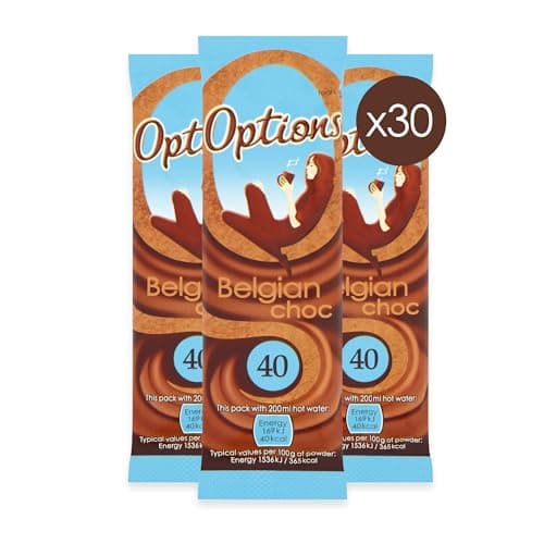 Image of Options Belgian Chocolate Sachets - (Pack of 30 x 11g)