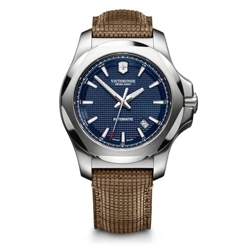 Image of Victorinox Men's I.N.O.X. Mechanical - Swiss Made Stainless Steel/Leather Automatic Watch 241834
