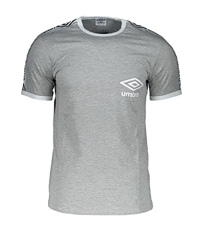 Image of Umbro Taped Ringer Tee T-Shirt, Gray, M