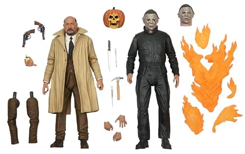 Image of NECA Michael Myers - RXZER23, Halloween 2, Pack of 2 Action Figure, Multicolor
