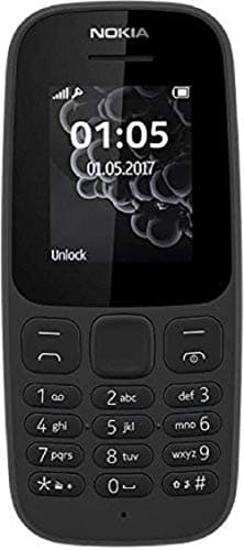 Image of Nokia 105 UK Sim-Free Mobile Phone - Black