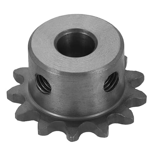 Image of sourcing map #25 Chain Roller Sprocket 8mm Bore 29.5mm OD, 13 Tooth C45 Carbon Steel ANSI Chain NO.25 Roller Sprocket Round Hole without Surface Finished for ISO 04C Chain