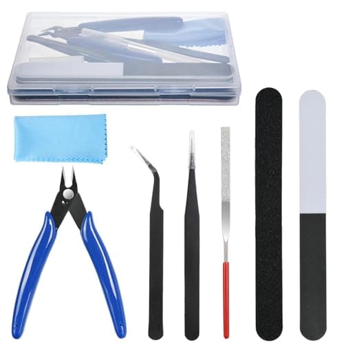 Image of AOOHA Modeler Basic Tools Craft Set,14PCS Gundam Model Tool Kit,Basic Craft Set,DIY Craft Kit,Adult Hobby Tools Set,for Cars,RV, Airplanes, Gundam,Building Repairing,Model Assemble
