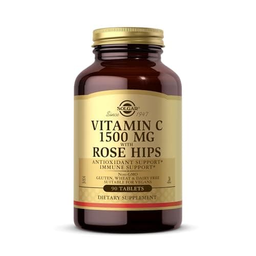 Image of Solgar Vitamin C 1500 mg (1.5 Grams) with Rose Hips Tablets - Pack of 90 - Supports Immunity - Potent Antioxidant for Tiredness and Fatigue - Collagen Formation - Vegan