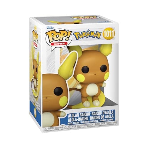 Image of Funko POP! Games: Pokemon - Raichu Alolan - Collectable Vinyl Figure - Gift Idea - Official Merchandise - Toys for Kids & Adults - Video Games Fans - Model Figure for Collectors