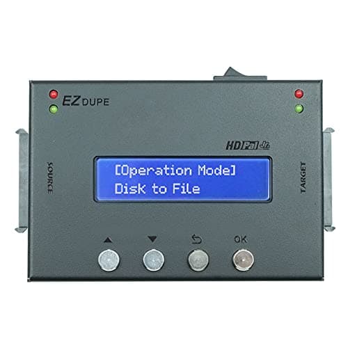 Image of EZ DUPE 1 to 1 HDD SSD Duplicator – Image File Backup Cloner – Standalone Hard Disk Drive 2.5" & 3.5" SATA IDE Copier & DoD Eraser (HD Pal Jr.)