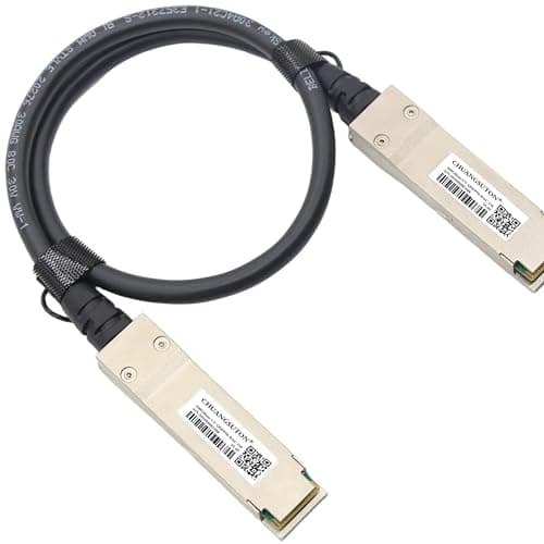 Image of TRANSUTON 200G QSFP56 to QSFP56 PAM4 DAC Cable Ethernet Passive Direct Attach Copper Twinax Cable Compatible with NVIDIA/Mellanox MCP1650-V01AE30 1.5m (4.65ft)
