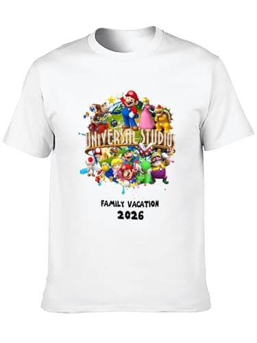 Image of 2026 Super Game Movies Mario Galaxy T-Shirt for Men Women Kids, White, S