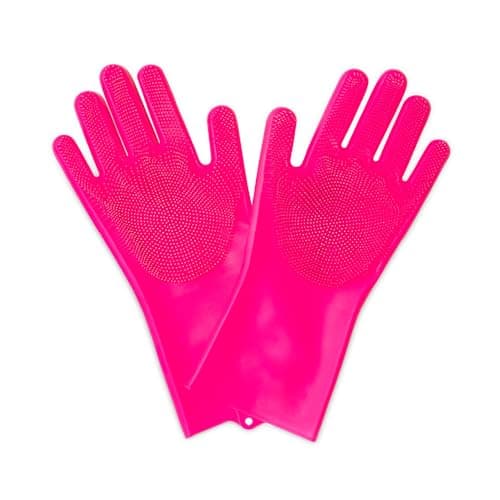 Image of Muc Off Deep Scrubber Gloves - Silicone Cleaning Gloves with Flexible Bristles for Bike, Motorcycle, and Car - BPA-Free, Heat Resistant, Dishwasher Safe - M