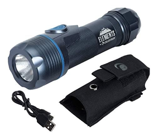 Image of Celestron 94552 Elements ThermoTorch 5, 3-in-1 Flashlight/Hand Warmer/Charger, Blue