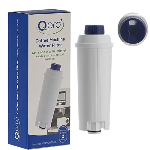 Image of Qpro Replacement Filter Compatible with DeLonghi Water Filter Cartridge DLSC002, SER3017, 5513292811 for Coffee Machine Maker