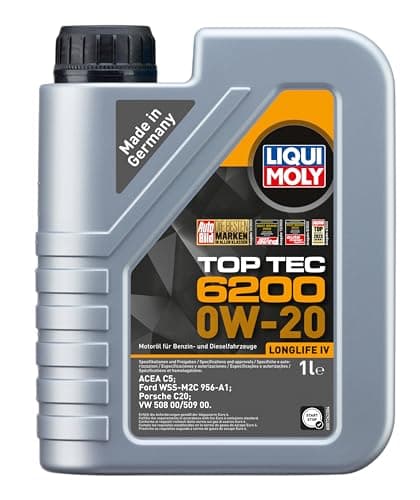 Image of LIQUI MOLY Top Tec 6200 0W-20 | 1 L | Synthesis technology engine oil | SKU: 20787