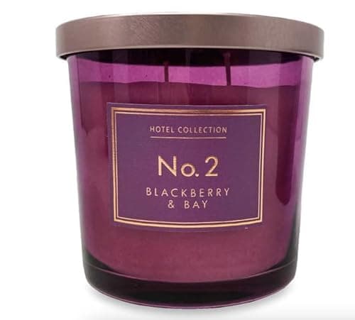 Image of Hotel Collection No 2 BlackBerry & Bay Luxury Fragranced Jar Candle Two Wicks 335g